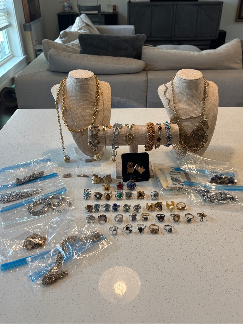 Huge Vintage Sarah Coventry Jewelry Estate Lot - 57 Pcs